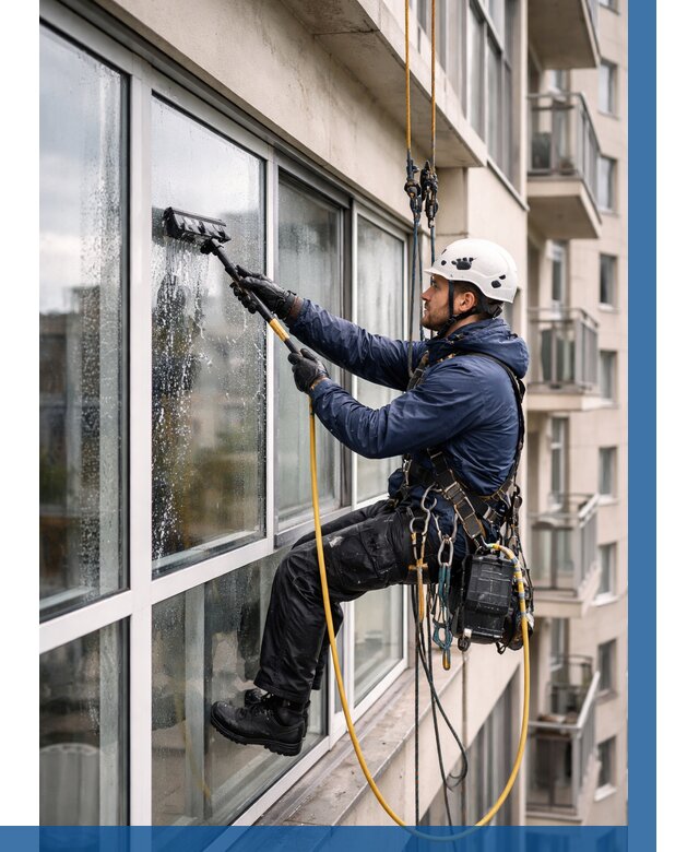 Мойка балконного остекления в Грозном от 3591 р. | ВЫСОТНИК-Грз