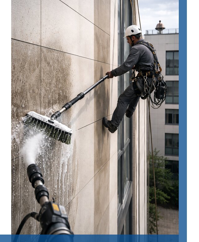 Мойка фасада из керамогранита в Грозном от 308 р. | ВЫСОТНИК-Грз