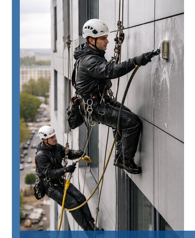 Профессиональная мойка фасада из композита в Грозном