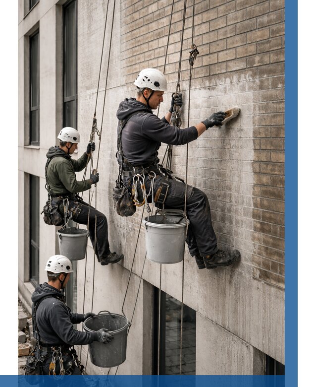 Удаление высолов с фасада в Грозном от 257 р. | ВЫСОТНИК-Грз