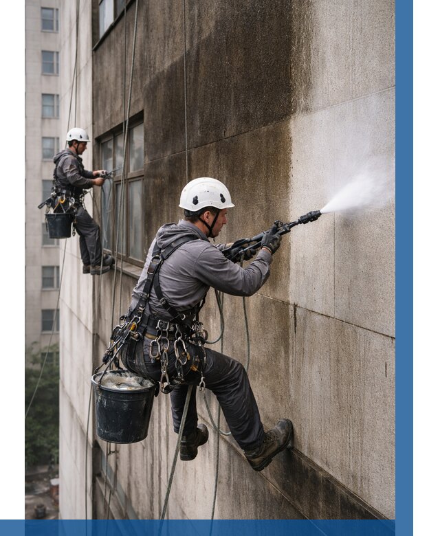 Очистка фасада от копоти в Грозном от 257 р. | ВЫСОТНИК-Грз