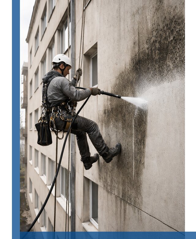 Профессиональная очистка фасадов от плесени в Грозном