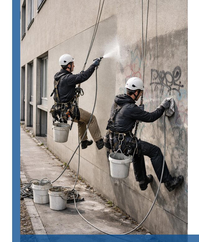 Антиграффити покрытие фасада с защитой от надписей в Грозном