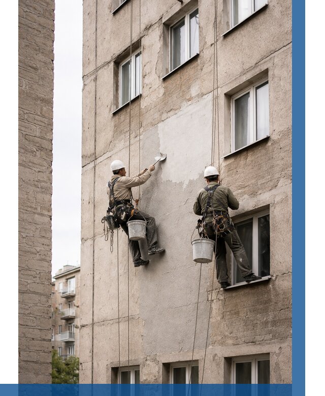 Косметический ремонт фасада в Грозном от 1129 р. | ВЫСОТНИК-Грз