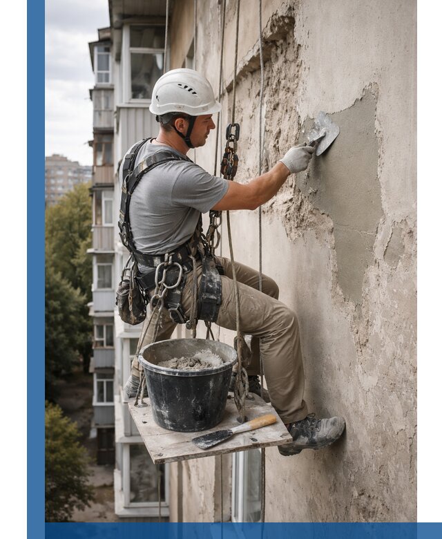 Восстановление фасадной штукатурки в Грозном с гарантией качества