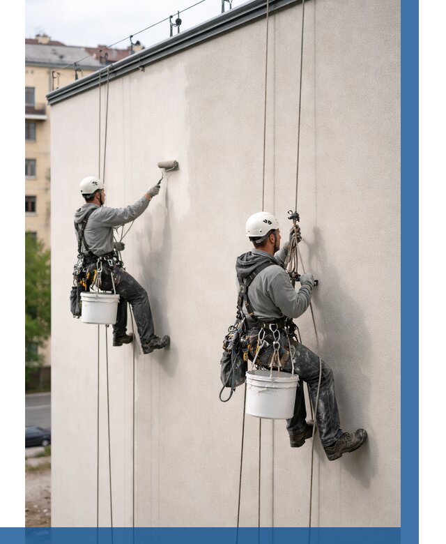 Покраска оштукатуренного фасада в Грозном от 328 р. | ВЫСОТНИК-Грз