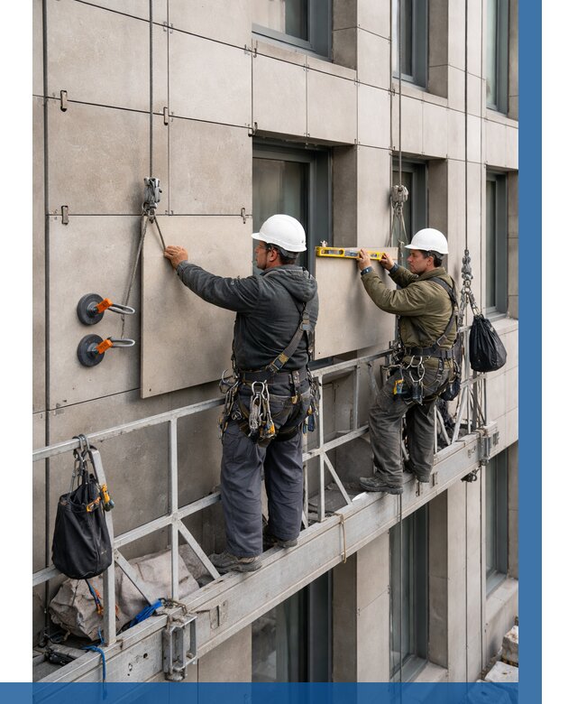 Монтаж керамогранита на фасад в Грозном от 2565 р. | ВЫСОТНИК-Грз