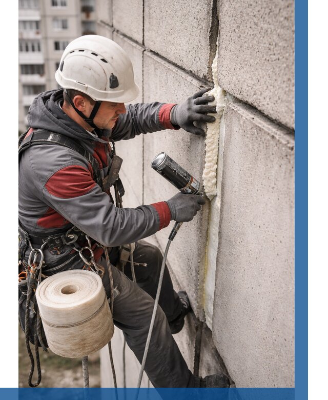 Утепление межпанельных швов в Грозном от 718 р. | ВЫСОТНИК-Грз