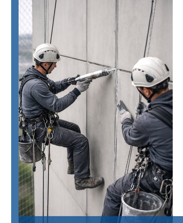 Первичная герметизация швов фасадов и кровель в Грозном