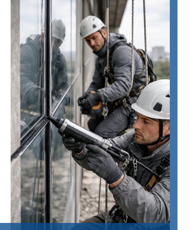 Герметизация витражных швов в Грозном от 667 р. | ВЫСОТНИК-Грз