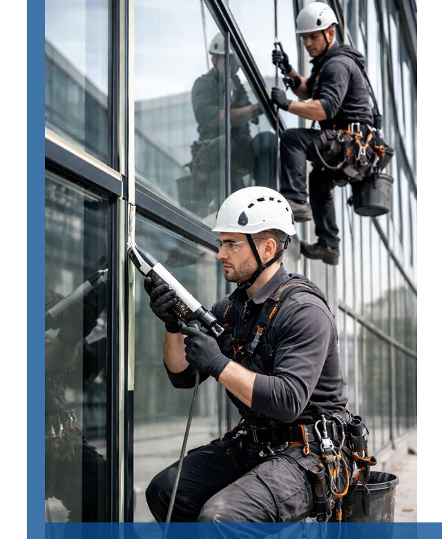 Герметизация витражных швов в Грозном для зданий и фасадов