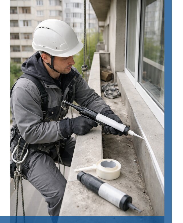 Герметизация швов лоджии в Грозном от 4617 р. | ВЫСОТНИК-Грз