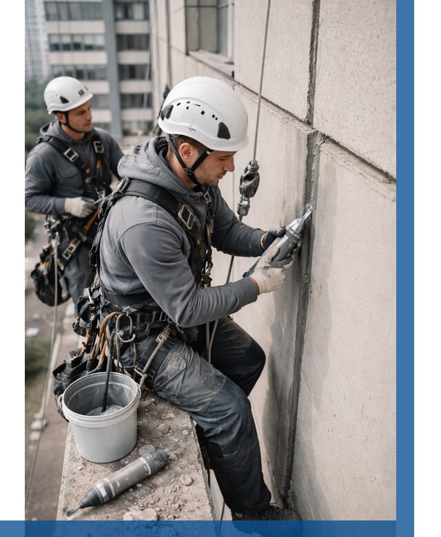 Ремонт деформационных швов здания в Грозном от 1026 р. | ВЫСОТНИК-Грз