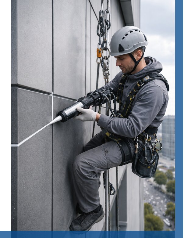 Герметизация стыков фасадных панелей в Грозном от 6670 р.| ВЫСОТНИК-Грз