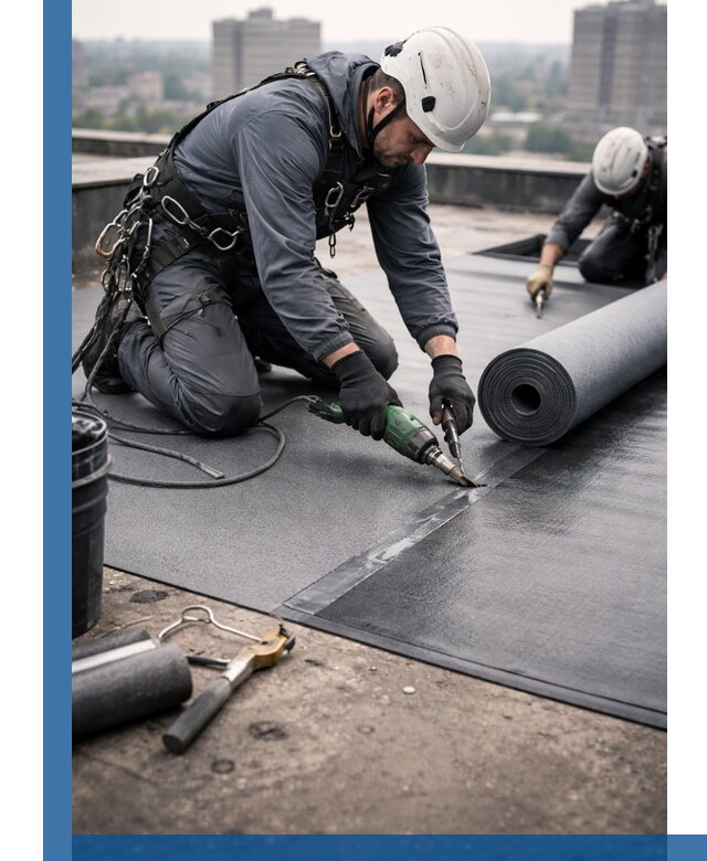 Ремонт мягкой кровли в Грозном с выездом промальпинистов