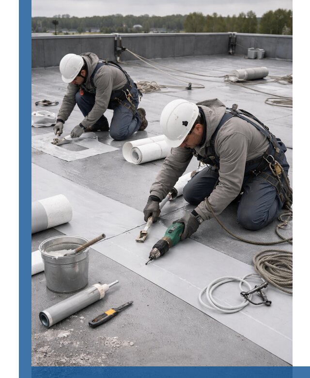 Ремонт мембранной кровли в Грозном качественно и с гарантией