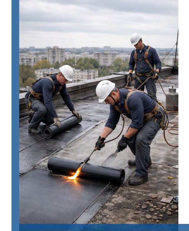 Ремонт наплавляемой кровли в Грозном качественно и надежно