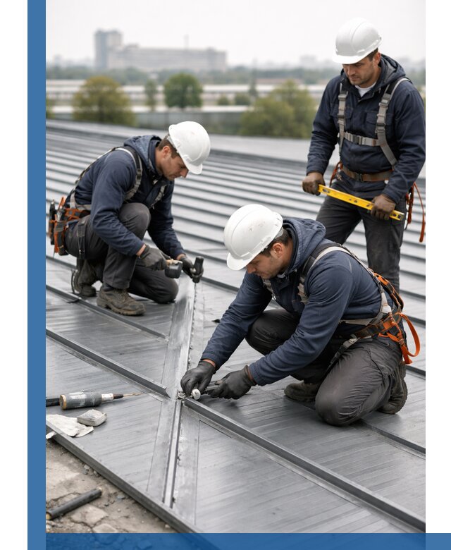 Ремонт фальцевой кровли в Грозном срочно и качественно