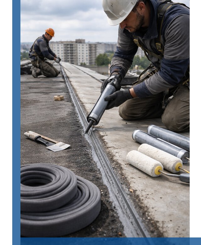 Герметизация швов кровли в Грозном с гарантией герметичности