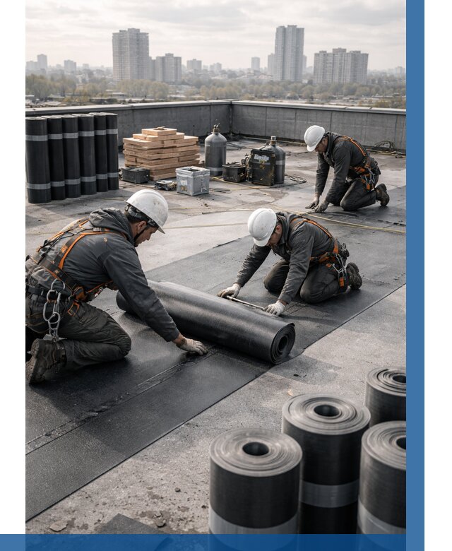 Монтаж мягкой кровли под ключ в Грозном от 462 р. | ВЫСОТНИК-Грз