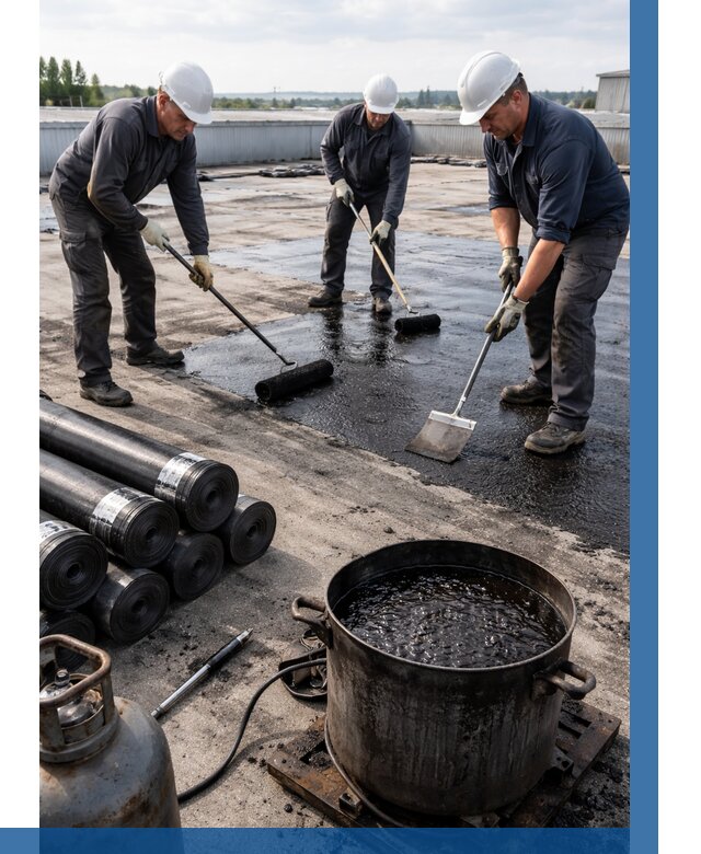 Гидроизоляция кровли мастикой в Грозном от 616 р. | ВЫСОТНИК-Грз