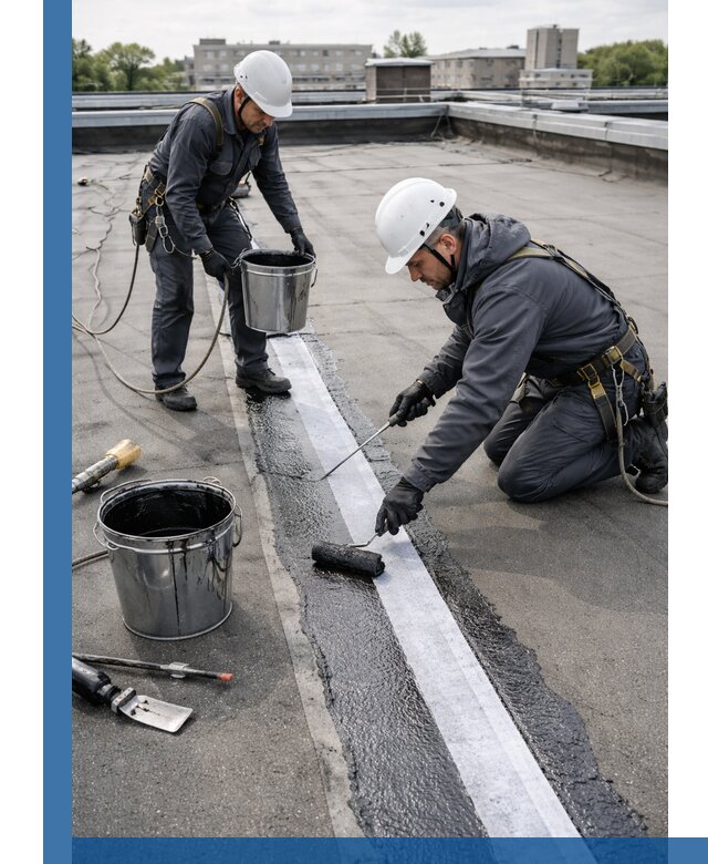 Гидроизоляция кровли мастикой в Грозном надежная защита