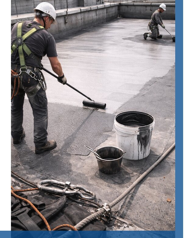 Гидроизоляция кровли жидкой резиной в Грозном от 513 р. | ВЫСОТНИК-Грз