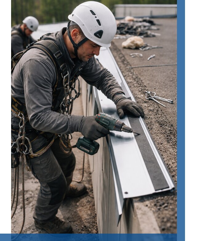 Монтаж капельника на кровле в Грозном от 308 р. | ВЫСОТНИК-Грз