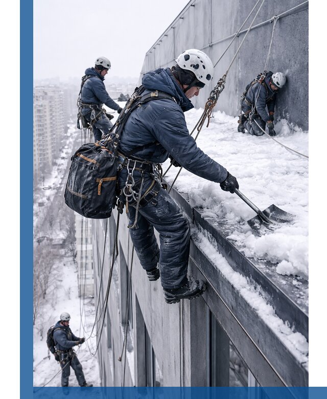 Абонентское обслуживание кровли зимой в Грозном регулярный уход