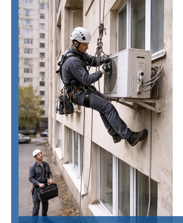 Демонтаж внешнего блока кондиционера в Грозном профессионально