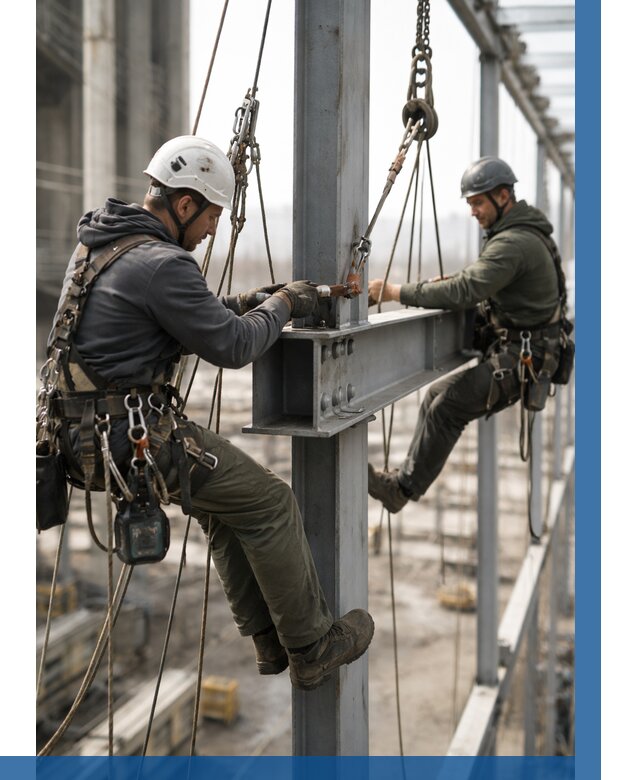 Монтаж металлоконструкций на высоте в Грозном от 3591 р. | ВЫСОТНИК-Грз