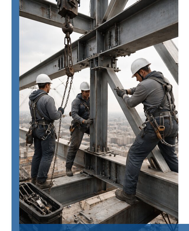 Профессиональный монтаж металлоконструкций на высоте в Грозном