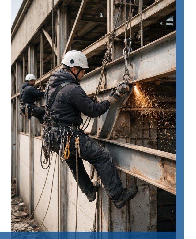 Демонтаж металлоконструкций на высоте в Грозном от 6670р. |ВЫСОТНИК-Грз