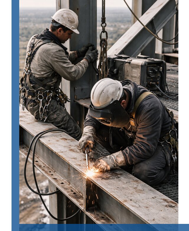 Высотные сварочные работы в Грозном для промышленных объектов