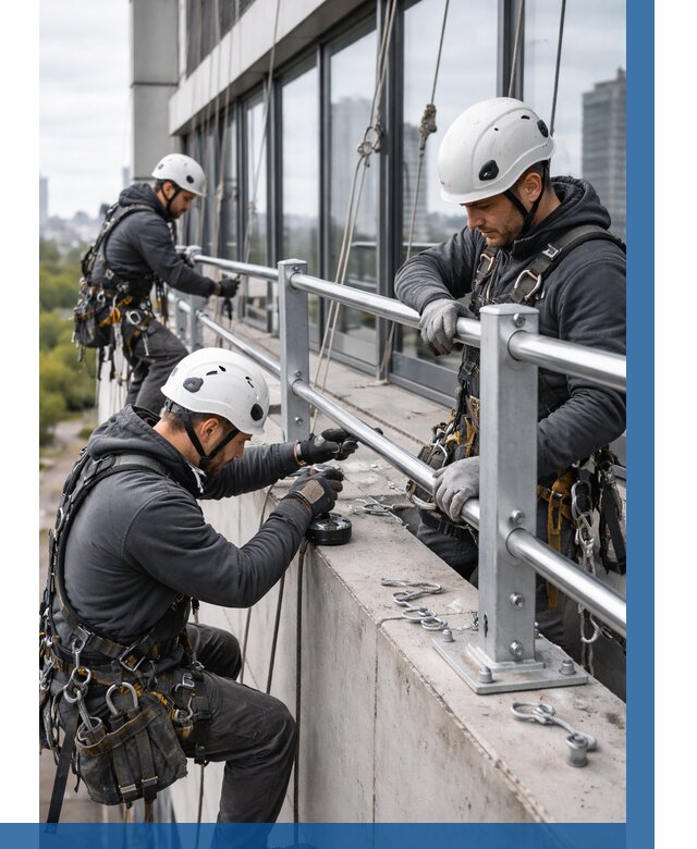 Монтаж ограждений на высоте в Грозном, от 1231 р. | ВЫСОТНИК-Грз