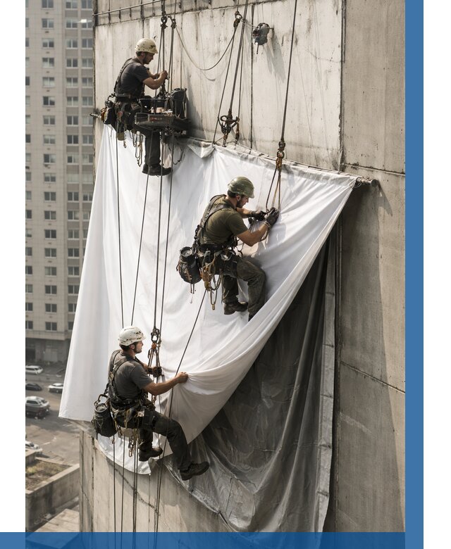 Замена баннерного полотна в Грозном от 6670 р. | ВЫСОТНИК-Грз—заказать