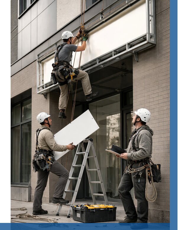 Монтаж светового короба в Грозном от 6670 р. | ВЫСОТНИК-Грз