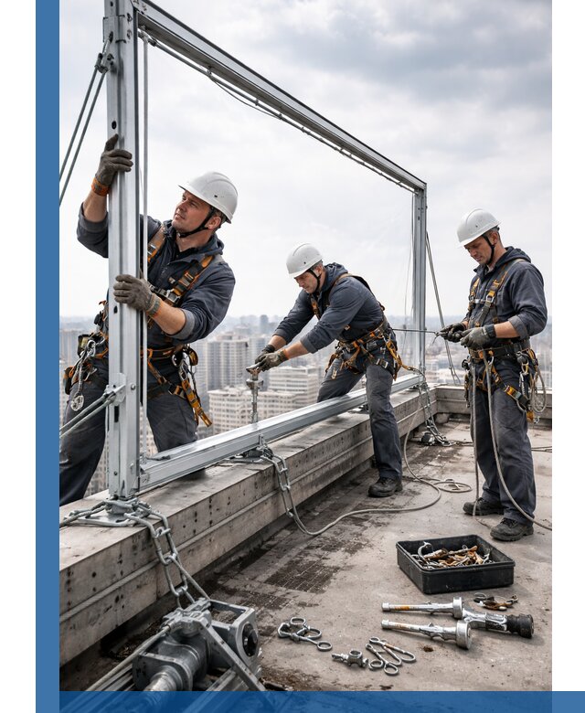 Монтаж крышных рекламных конструкций под ключ в Грозном