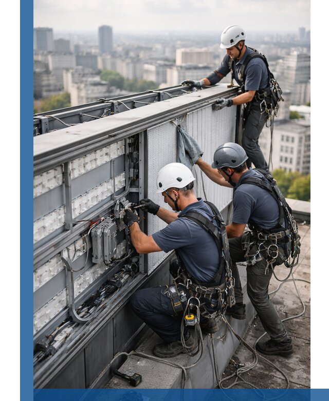 Профессиональное обслуживание крышной рекламы в Грозном под ключ