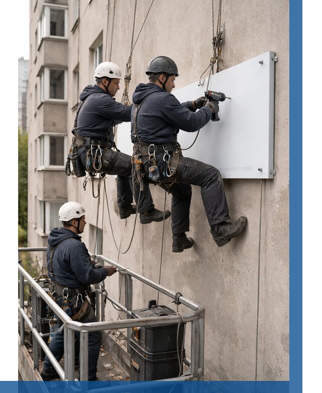 Монтаж табличек и указателей в Грозном от 3591 р. | ВЫСОТНИК-Грз