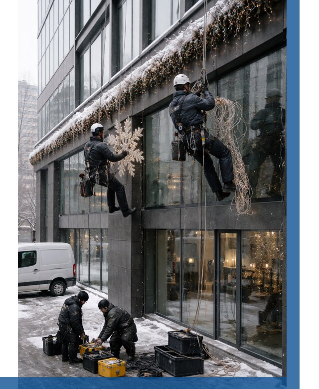 Демонтаж новогоднего оформления в Грозном от 5644 р. | ВЫСОТНИК-Грз