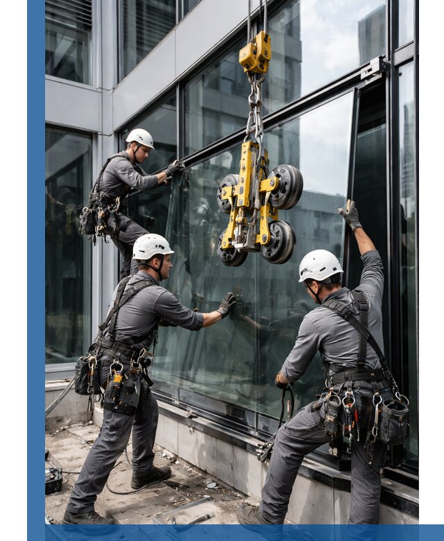 Структурное остекление фасадов в Грозном монтаж и обслуживание