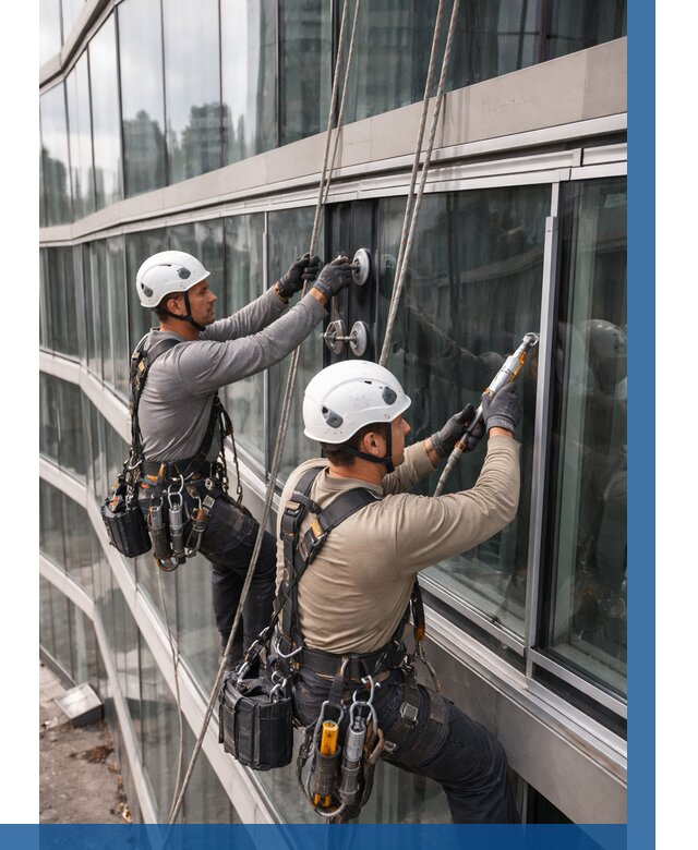 Радиусное остекление фасада в Грозном от 12313 р. | ВЫСОТНИК-Грз