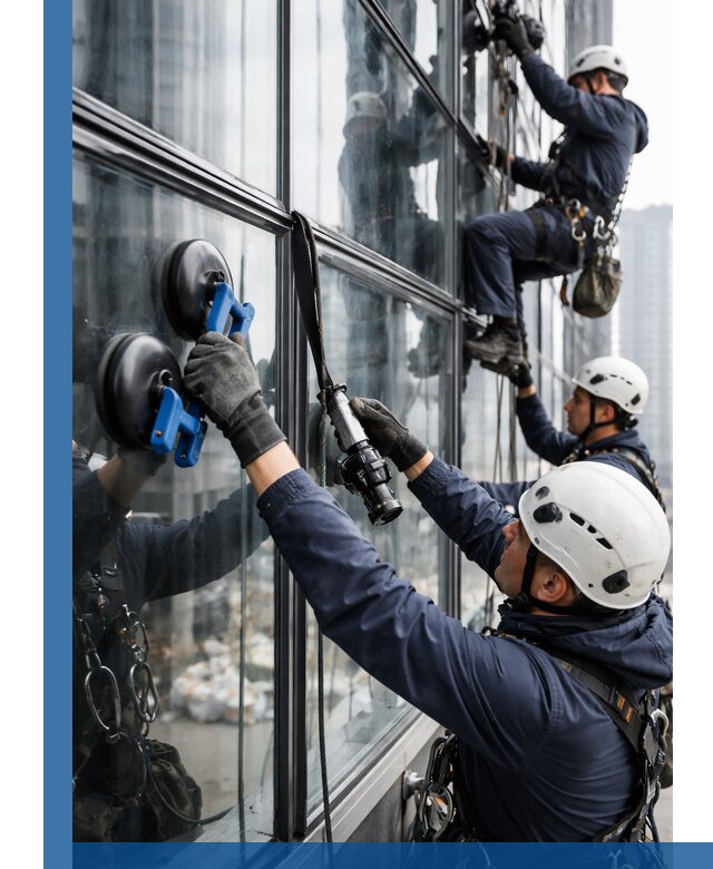 Радиусное остекление фасадов под ключ в Грозном с гарантиями