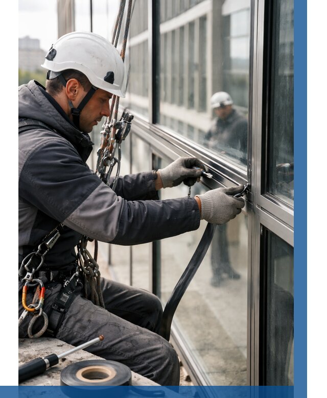 Ремонт витражных конструкций в Грозном от 3591 р. | ВЫСОТНИК-Грз