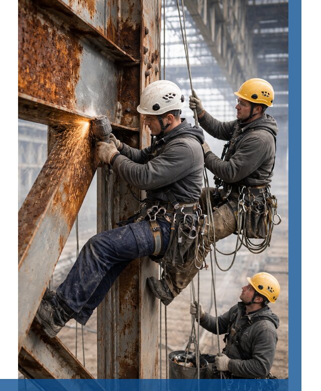 Зачистка металла от ржавчины в Грозном от 359 р. | ВЫСОТНИК-Грз