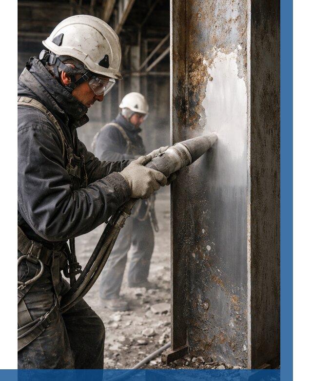 Удаление старой краски с металла в Грозном от 462 р. | ВЫСОТНИК-Грз