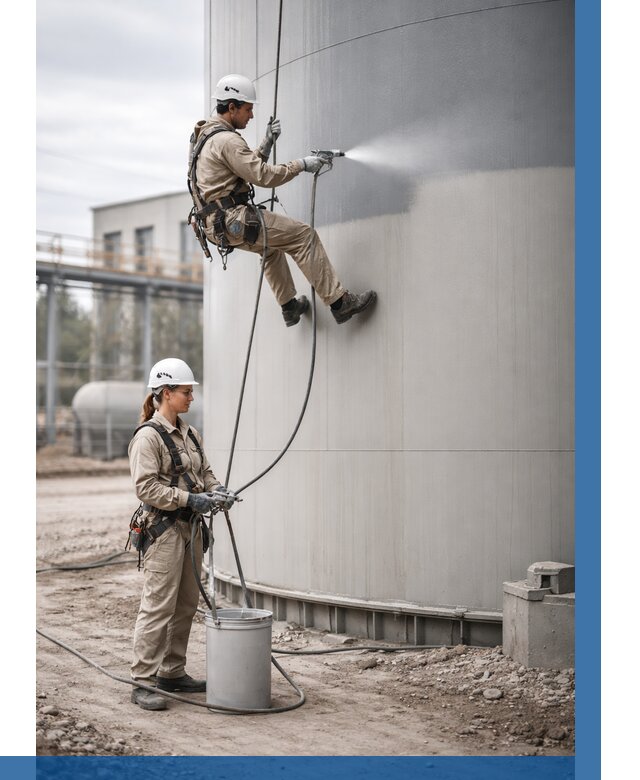 Покраска резервуаров в Грозном от 1231 р. | ВЫСОТНИК-Грз — заказать