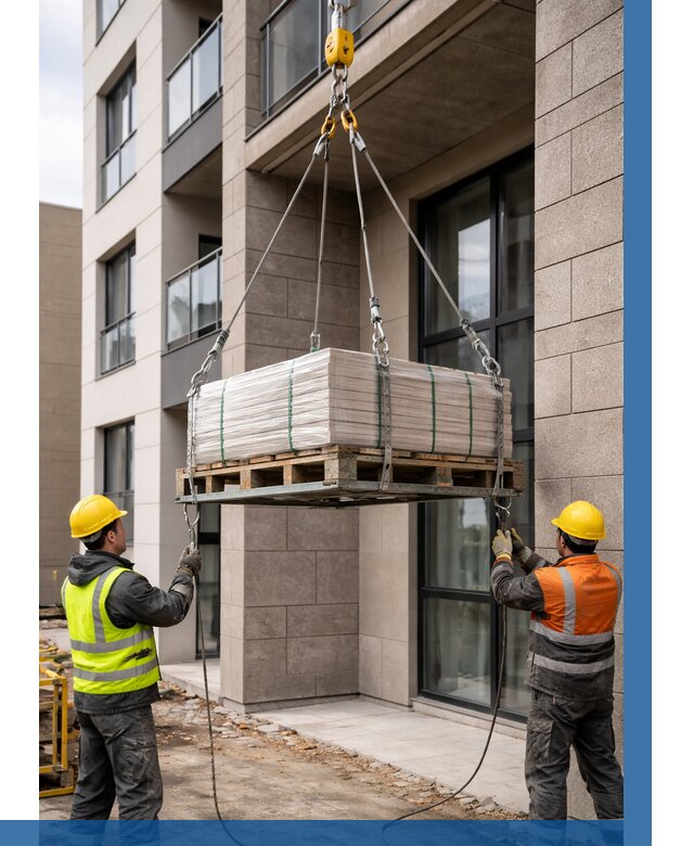 Подъем керамогранита на этаж в Грозном от 3591 р. | ВЫСОТНИК-Грз