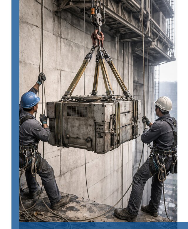 Такелажные работы на высоте, подъем и монтаж грузов в Грозном